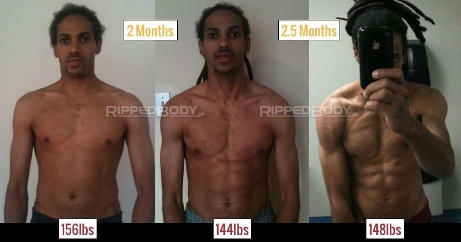 HERE’S A GOOD EXAMPLE OF SOMEONE ON THE BOARDER BETWEEN SKINNY AND SKINNY-FAT ACHIEVING A NICE RECOMP EFFECT. THE KEY WAS BEING PATIENT, WHICH IS NOT SOMETHING MANY PEOPLE HAVE.