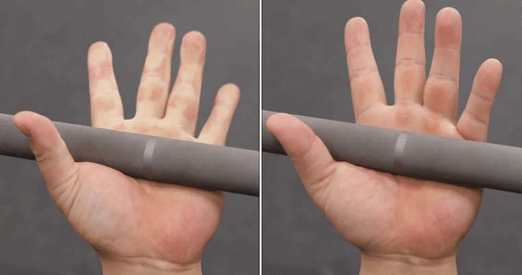 Bench Press Grip fix - try turning the hands inward.