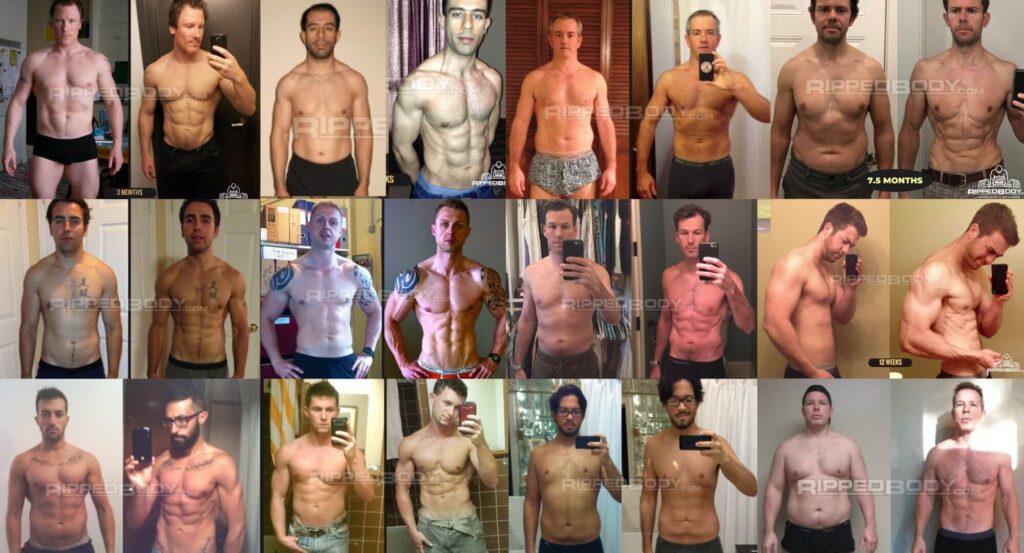 1 Year Bulk To Cut Weight Loss Transformation